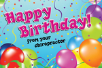 Happy Birthday! From your chiropractor (balloons)