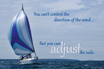 Adjust the sails (sailboat)