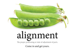 Alignment. Come in and get yours. (Peapod) 
