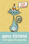 Happy Birthday from your Chiropractor - Best Wishes (cat)