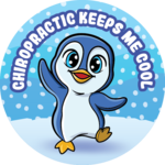 CHIROPRACTIC KEEPS ME COOL (blue penguin)