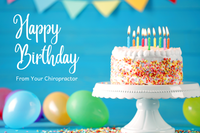 Happy Birthday from your Chiropractor - Cake and balloons | Koren ...