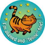 I'm aligned and feline fine!