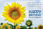 Happy Birthday - The greatest gift quote (Sunflower)