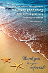 Thank you for your referral (starfish) 