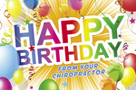 Happy Birthday from your Chiropractor (burst)