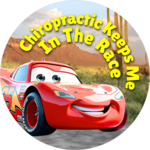Chiropractic Keeps Me in the Race - Red Car