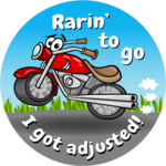 Rarin' to go - I got adjusted! 