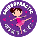 Chiropractic Keeps Me On My Toes! (pink dress)