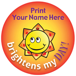 Brightens my day! - Personalized Stickers